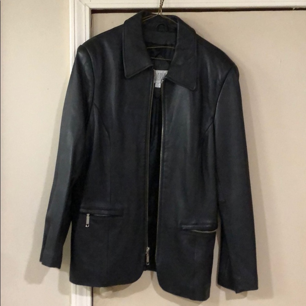 Leather coat